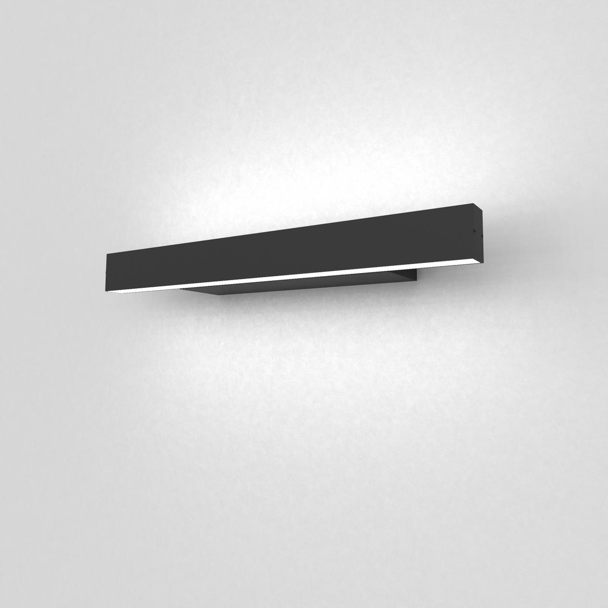 LED-WANDLEUCHTE - Schwarz, Metall (30/3.1/7cm) - Lumicom