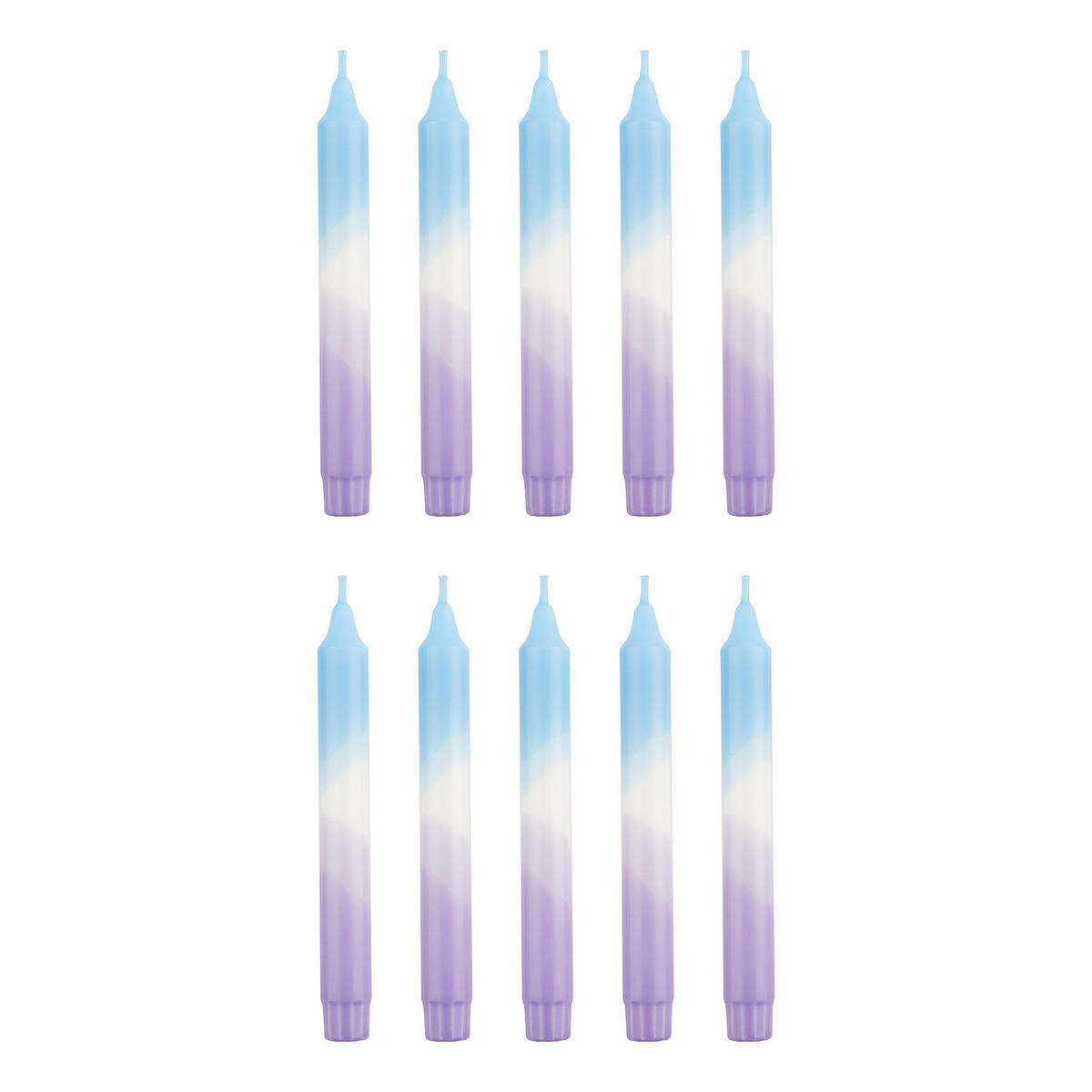 STABKERZE (10er Set) Dip-Dye - Flieder, Naturmaterialien (2/20/2cm) - Butlers