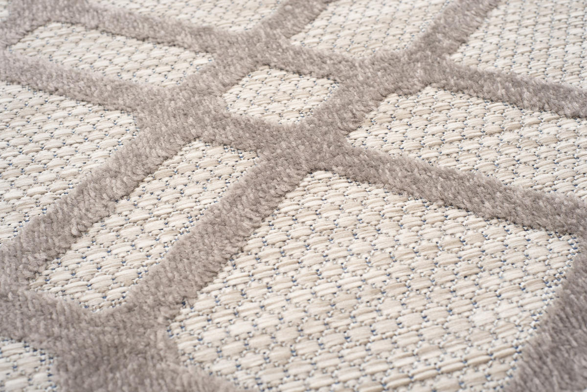 TEPPICH PATIO Grau 160/220 cm - Grau, Kunststoff (160/220cm) - Tapiso