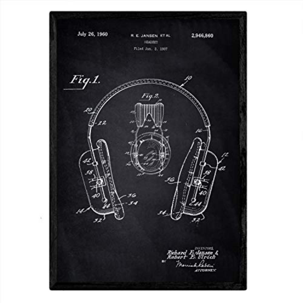Nacnic Poster Schwarz 29.7x5x42 cm