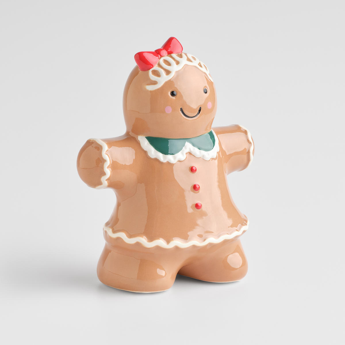 SPARDOSE Bakerisia, Braun, 21x9x17 cm, Dekorative Weihnachtsdeko - Braun, Keramik (9/21/17cm) - home&you