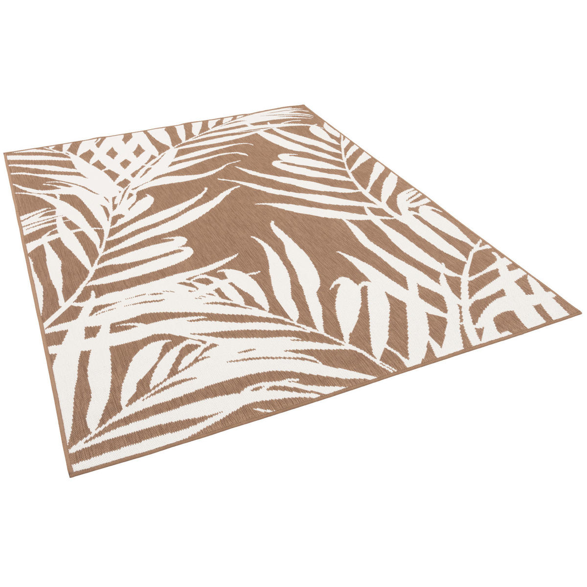 IN- UND OUTDOOR TEPPICH BEIDSEITIG CAPE COD BLÄTTER - Beige/Creme, Textil (120/160cm) - Pergamon