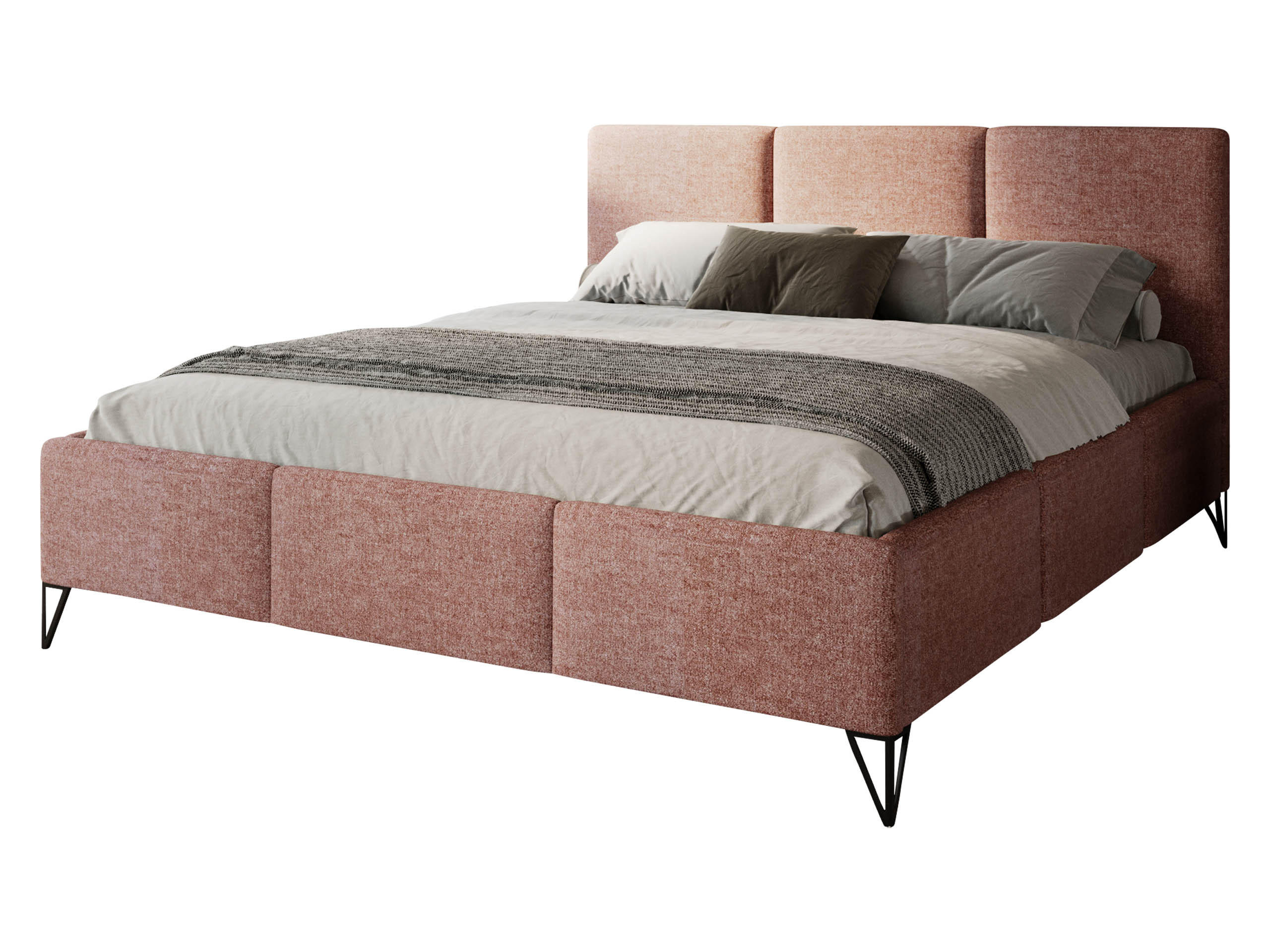 POLSTERBETT Loren - Rosa, Holz/Holzwerkstoff (180/200cm) - MIRJAN24