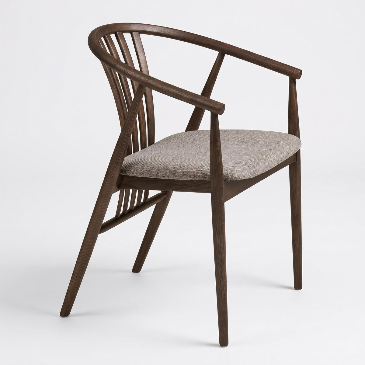 MATSTOL Asti 54 x 57 x 78 cm – rökt/sandgrå - Grå, Trä/Textil (54/78/57cm) - ebuy24