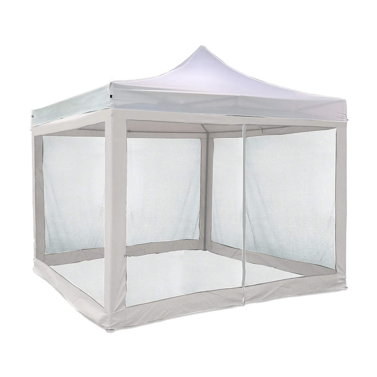 MOSKITONETZ FÜR PAVILLON Weiß 1200/240 cm - Weiß, Kunststoff (240/240/1200cm) - Mobili Rebecca