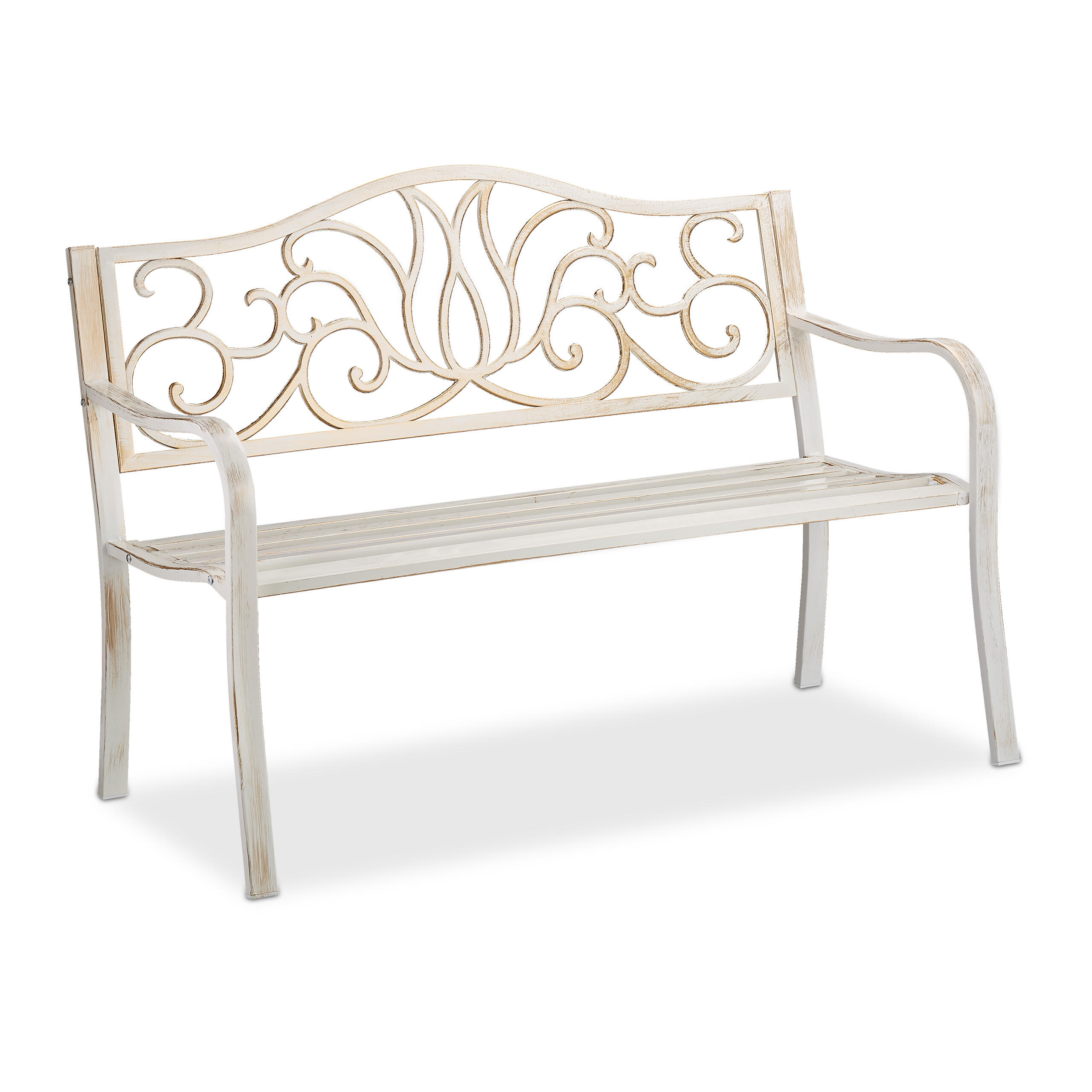 GARTENBANK - Multicolor, Metall (127.5/90/63cm) - Relaxdays