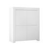 HIGHBOARD mit 4 Türen H140 cm - Firenze - Weiß, Holzwerkstoff (110/140/42cm) - Calicosy