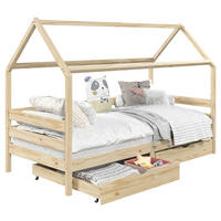 HAUSBETT CLIA 90X200 CM - Naturfarben, Holz (96/145/206cm) - IDIMEX