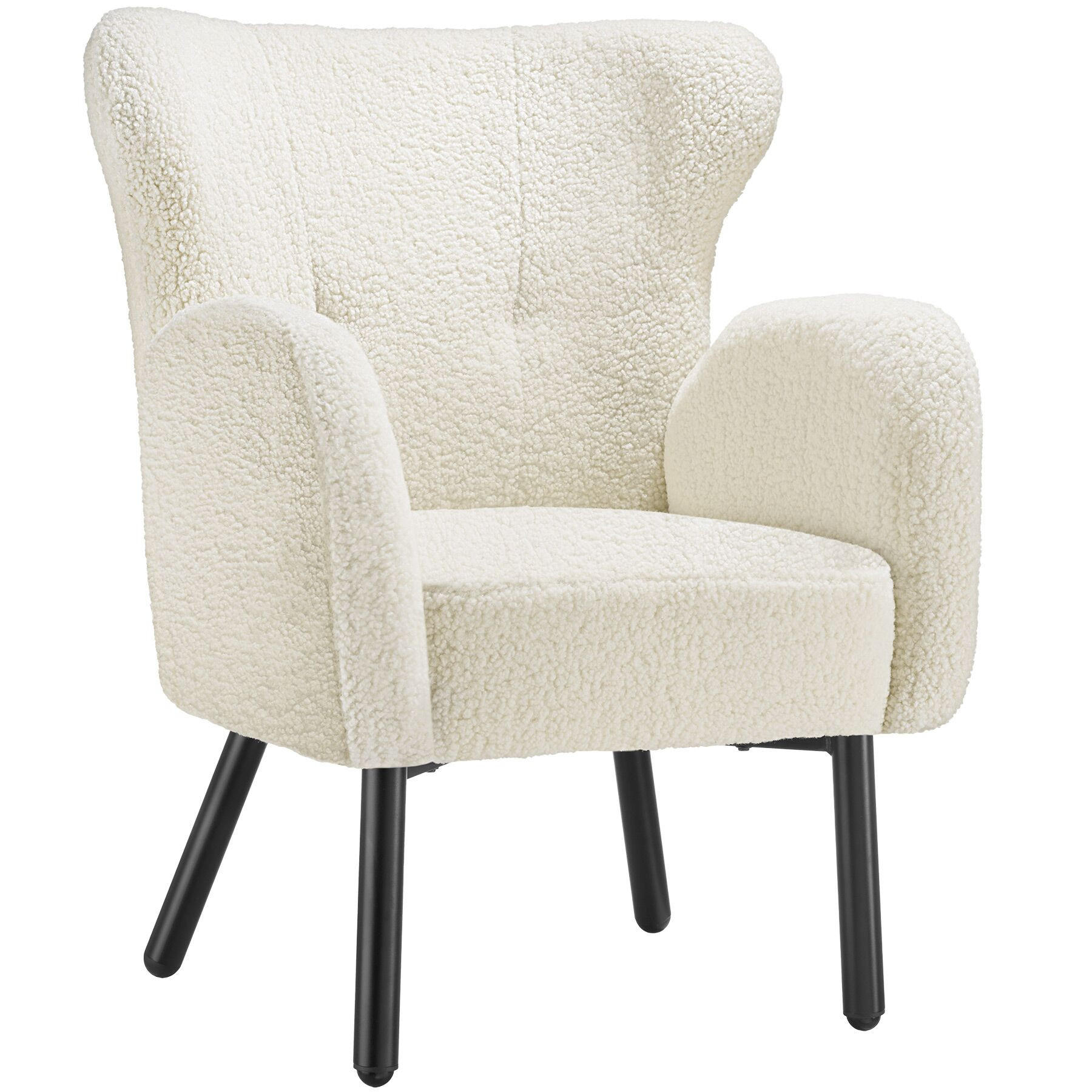 SESSEL Vänersborg, 72 x 71 x 92 cm, creme - Creme, Textil (72/92/71cm) - tectake