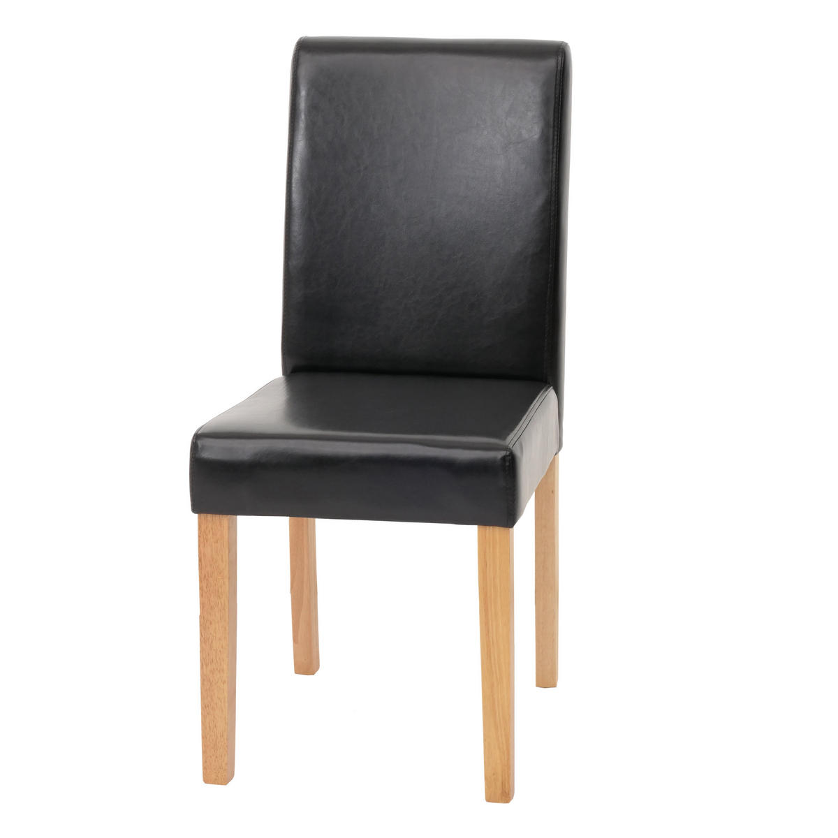 ESSZIMMERSTUHL Hochglanz Schwarz, Braun - Schwarz Hochglanz/Braun, Textil (43/90/56cm) - MCW