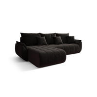ECKSOFA Akita - Dunkelgrau, Holzwerkstoff/Textil (280/185cm) - Fun Möbel