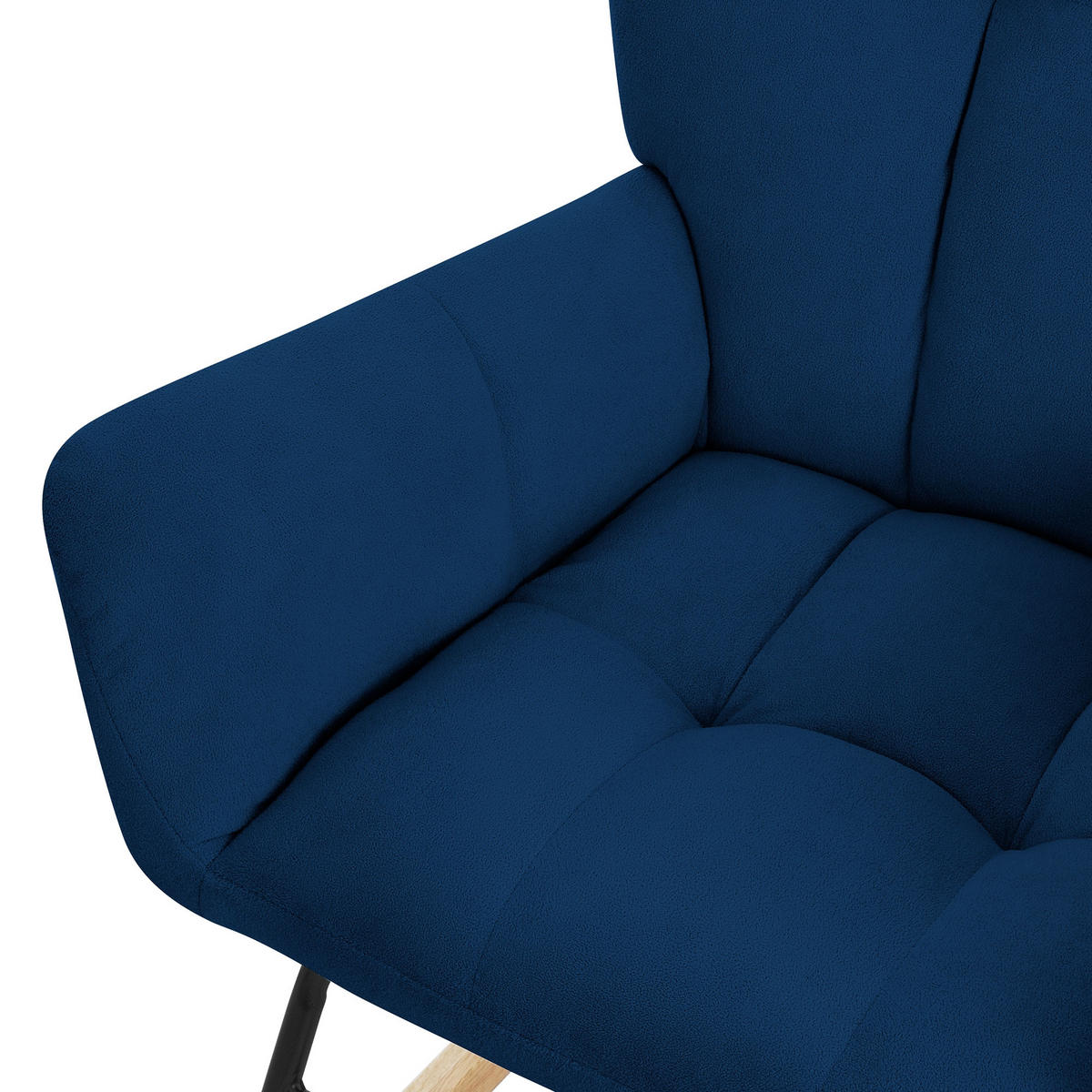 SCHAUKELSESSEL - Dunkelblau, Metall (88/95/69cm) - ML-DESIGN