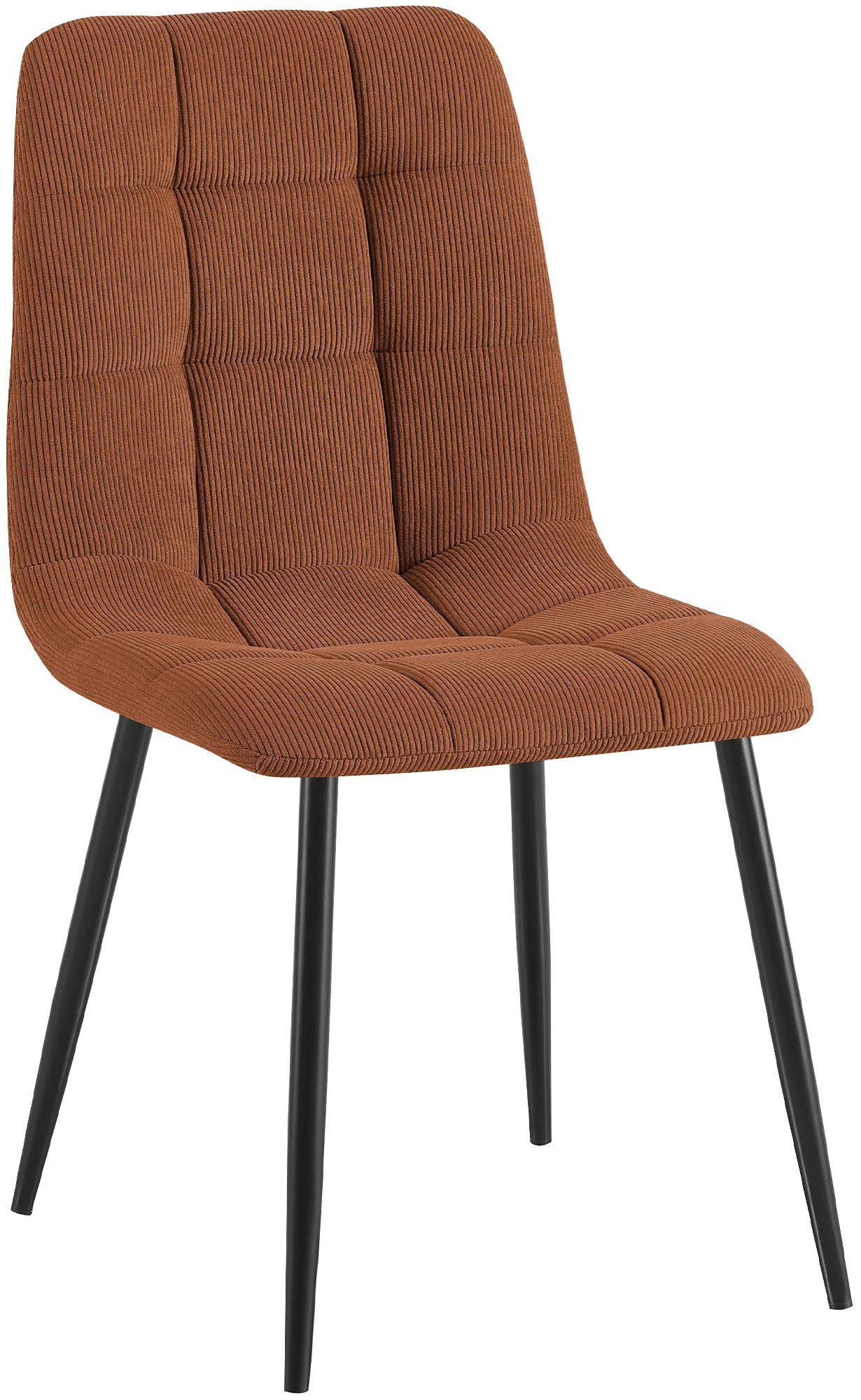 STUHL Cord Orange - Orange, Textil/Metall (45/84/55cm) - CLP