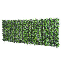 SICHTSCHUTZ, mit UV-Schutz, Heckenpflanze, für Garten, Terrasse, Grün, 3 x 1 m - Grün, Kunststoff (100/100cm) - Outsunny