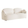 SOFA Raviolo Creme mit Bouclé-Bezug - Creme/Schwarz, Kunststoff/Textil (230/95/103cm) - Selsey