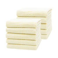 HANDTÜCHER, 10er-Set, 50x100 cm, 70% Baumwolle, 30% Polyester, Gelb - Gelb, Textil (50/100cm) - Zollner