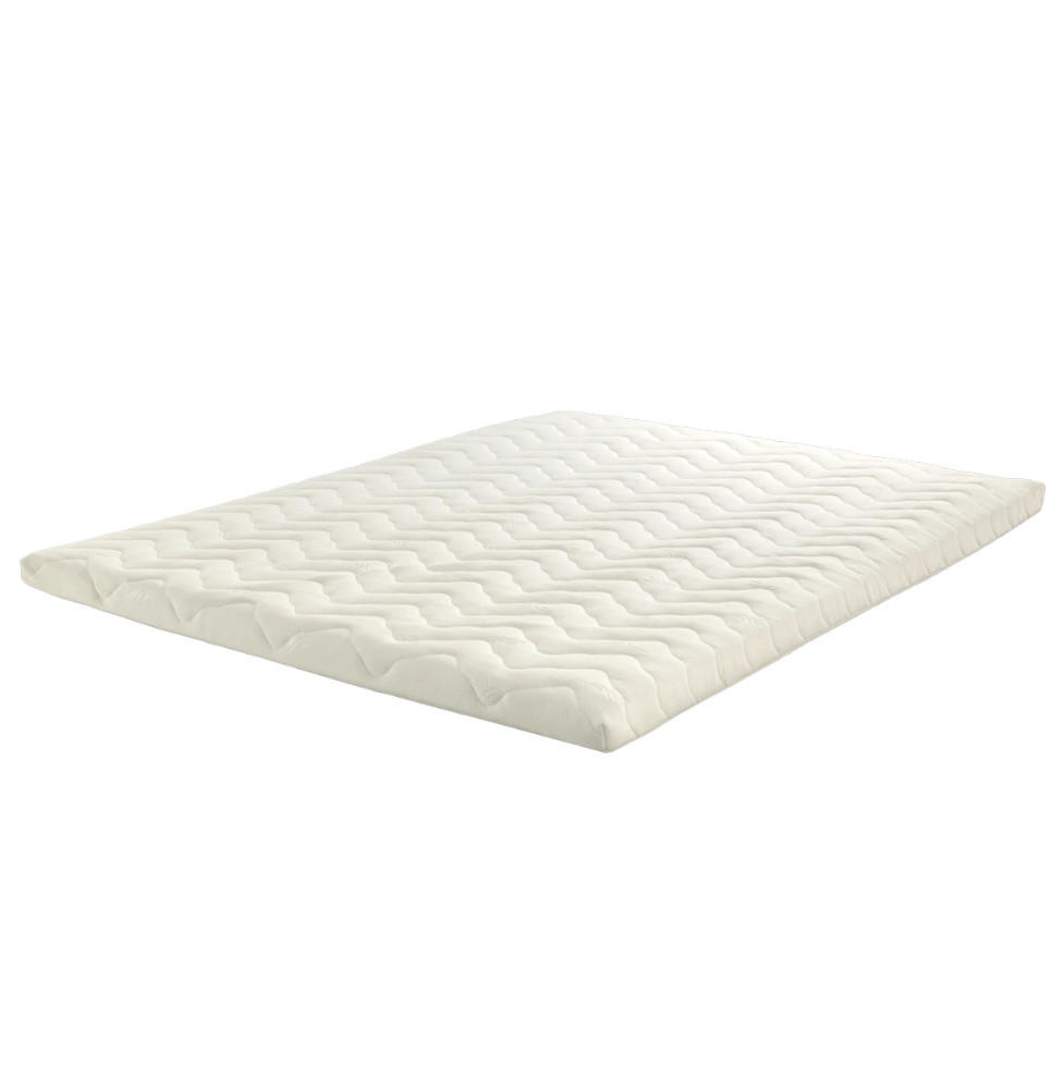 TOPPER Lux Latex Weiß 140x200 cm – Höhe 8 cm - Weiß, Textil (140/200cm) - Letti Moderni