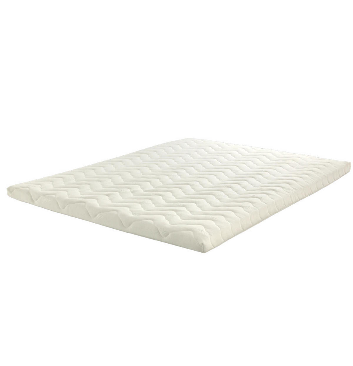 TOPPER Lux Latex Weiß 140x200 cm – Höhe 8 cm - Weiß, Textil (140/200cm) - Letti Moderni