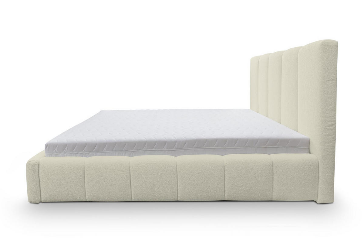 POLSTERBETT MARCO mit Bettkasten Boucle (Beige, 160 x 200 cm) - Beige, Holzwerkstoff (160/200cm) - VENASI MÖBEL