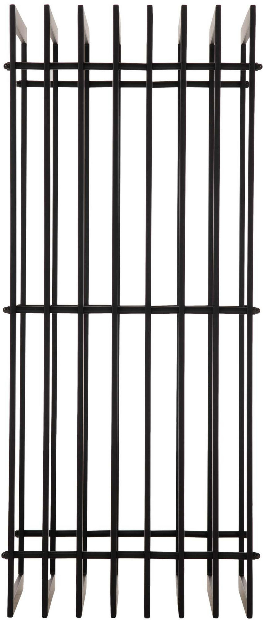 KAMINHOLZREGAL Metall PREMIUM Innen und Aussen Schwarz 40x50x100 cm - Schwarz, Metall (50/100/40cm) - DELUKE