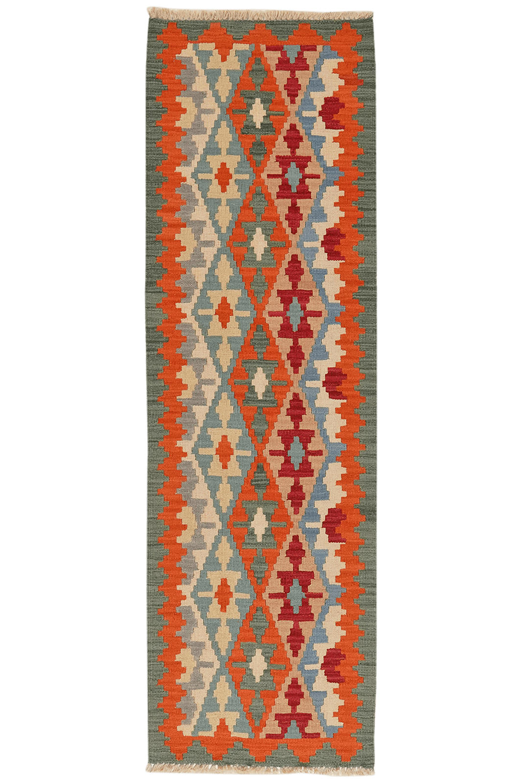 Looma Kelim-Läufer Mehrfarbig 57x187 cm