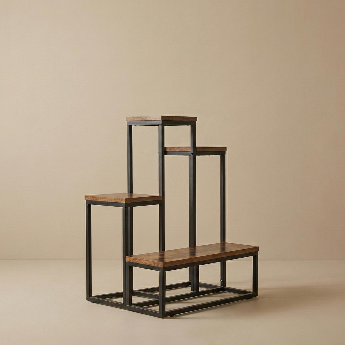 BLUMENTISCH Ilo 51/34/67 cm - Braun, Holzwerkstoff (34/67/51cm) - EDAXO