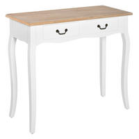 KONSOLENTISCH Weiß MDF Kiefer 1 Stück - Weiß, Kunststoff (87/34/78cm) - GiPP