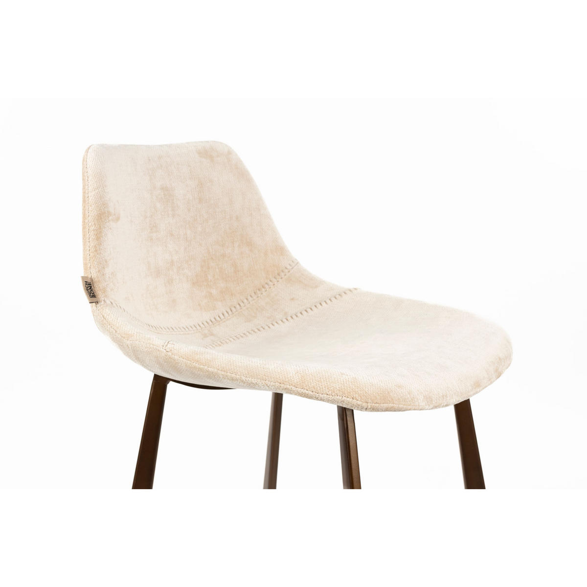 BARHOCKER Franky Rückenlehne 65 cm Beige - 2 er Set - Beige, Kunststoff (45/91/52cm) - Dutchbone