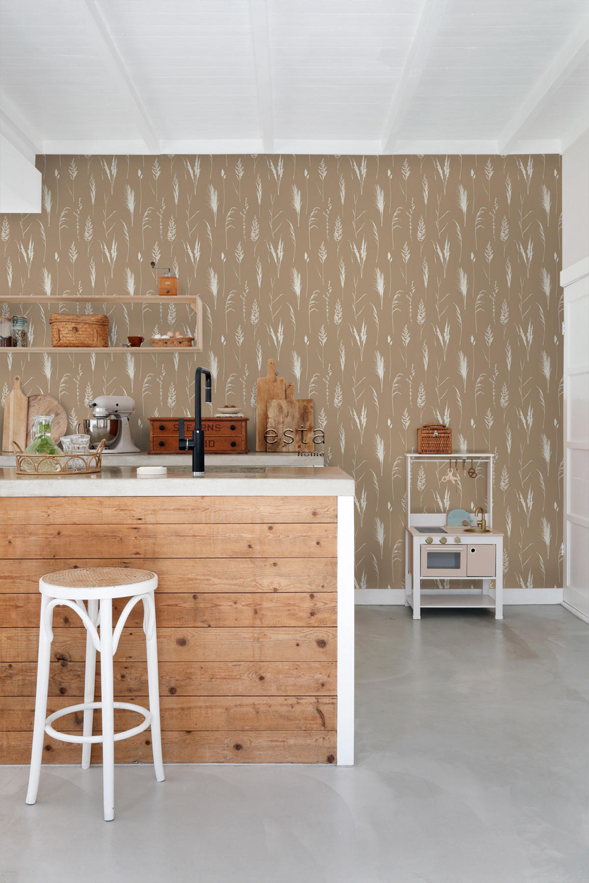 TAPETE Pampasgras 50 x 900 cm - Beige, Papier (50/900cm) - ESTAhome