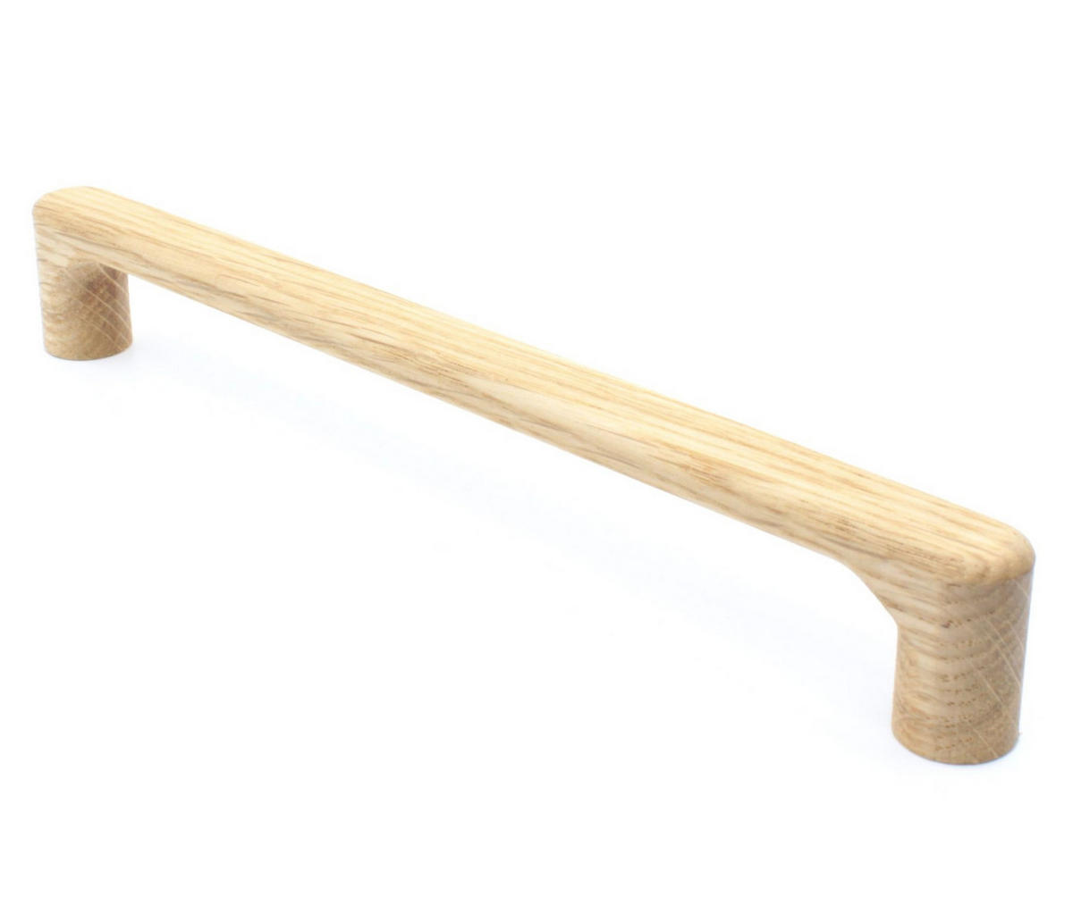 MÖBELGRIFF BA 320mm, Holzgriff Eiche massiv, Schrankgriff, Türgriff - Naturfarben, Holz (1.4/2.8/33.4cm)