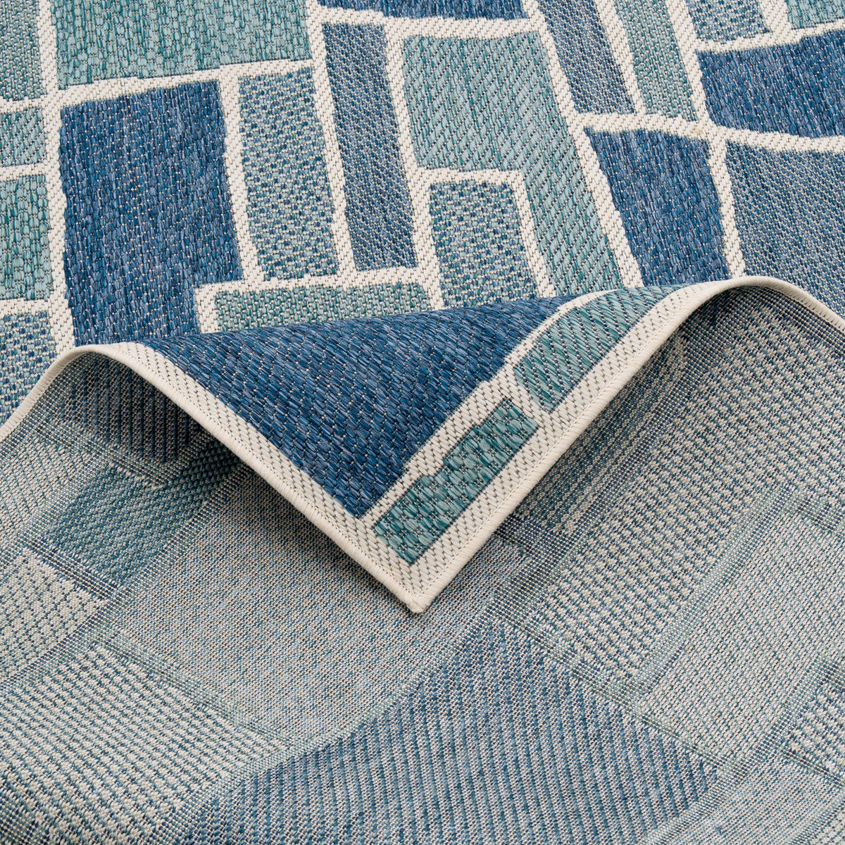 IN- UND OUTDOOR TEPPICH CARPETTO - Türkis, Textil (120/170cm) - Pergamon