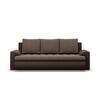 SOFA 3-SITZER MIT SCHLAFFUNKTION FORESTA, Braun + Braun - Braun, Textil (222/92/96cm)