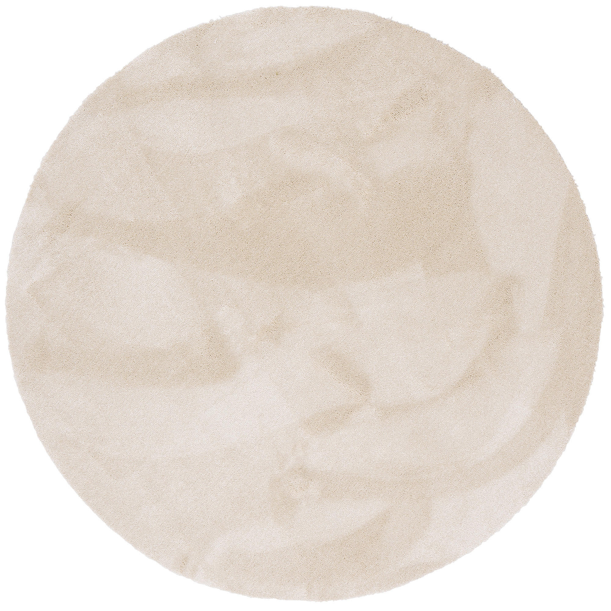 SUPER SOFT HOCHFLORTEPPICH LIVORNO RUND - Creme, Textil (200/200cm) - Snapstyle