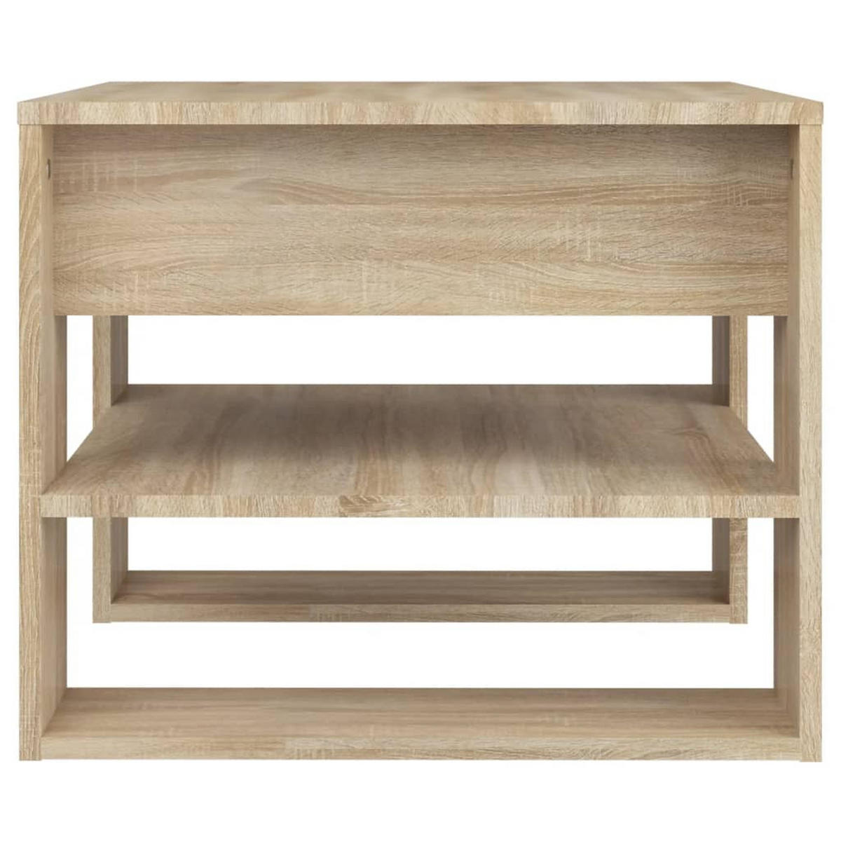 COUCHTISCH Sonoma-Eiche 55,5x55x45 cm Holzwerkstoff - Braun, Holzwerkstoff (55.5/55/45cm) - furnicato