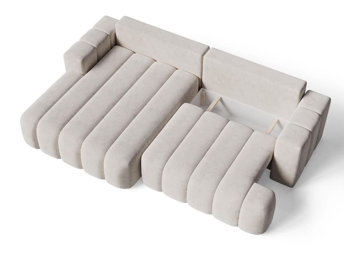 ECKSOFA Caleo Beige Links - Beige, Holz/Textil (270/170cm) - Graingold