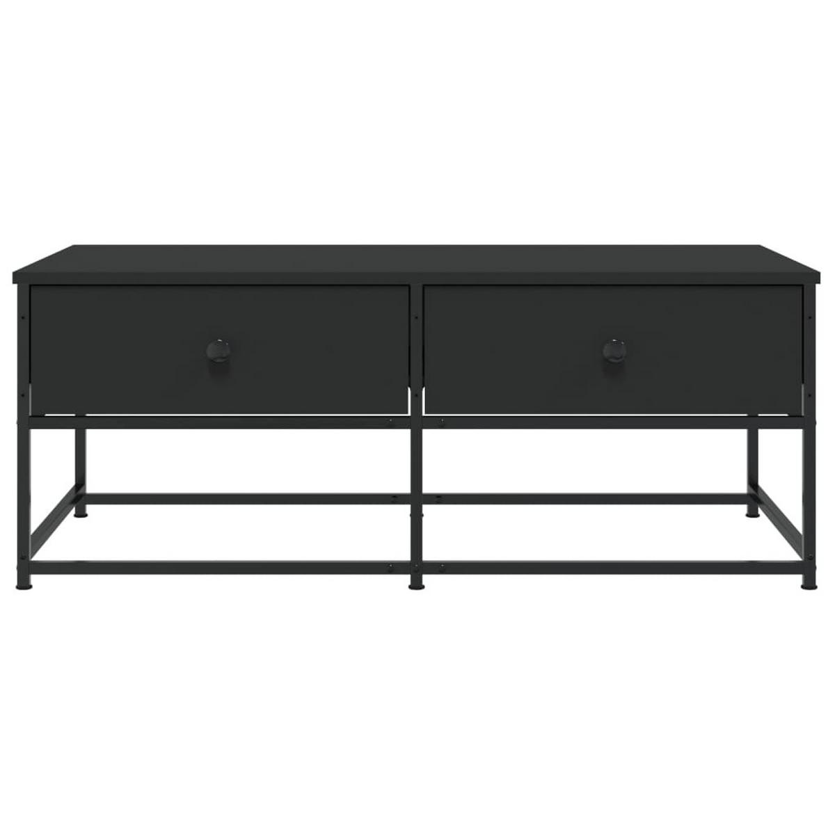 COUCHTISCH Schwarz 100x51x40 cm Holzwerkstoff - Schwarz, Holzwerkstoff (51/100/40cm) - furnicato