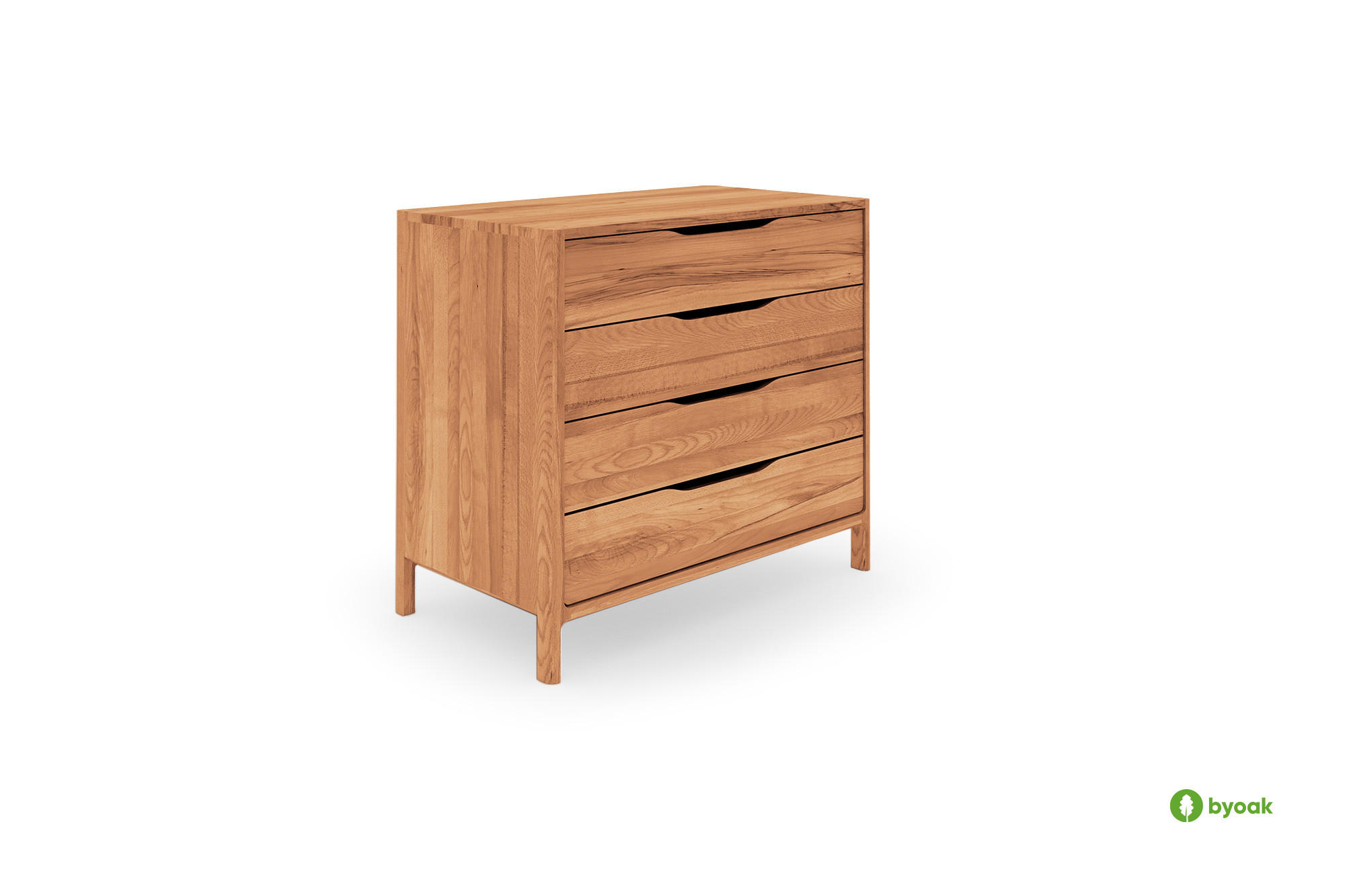 KOMMODE PAUL Kernbuche - Kernbuche, Holz (80/80/50cm) - byoak