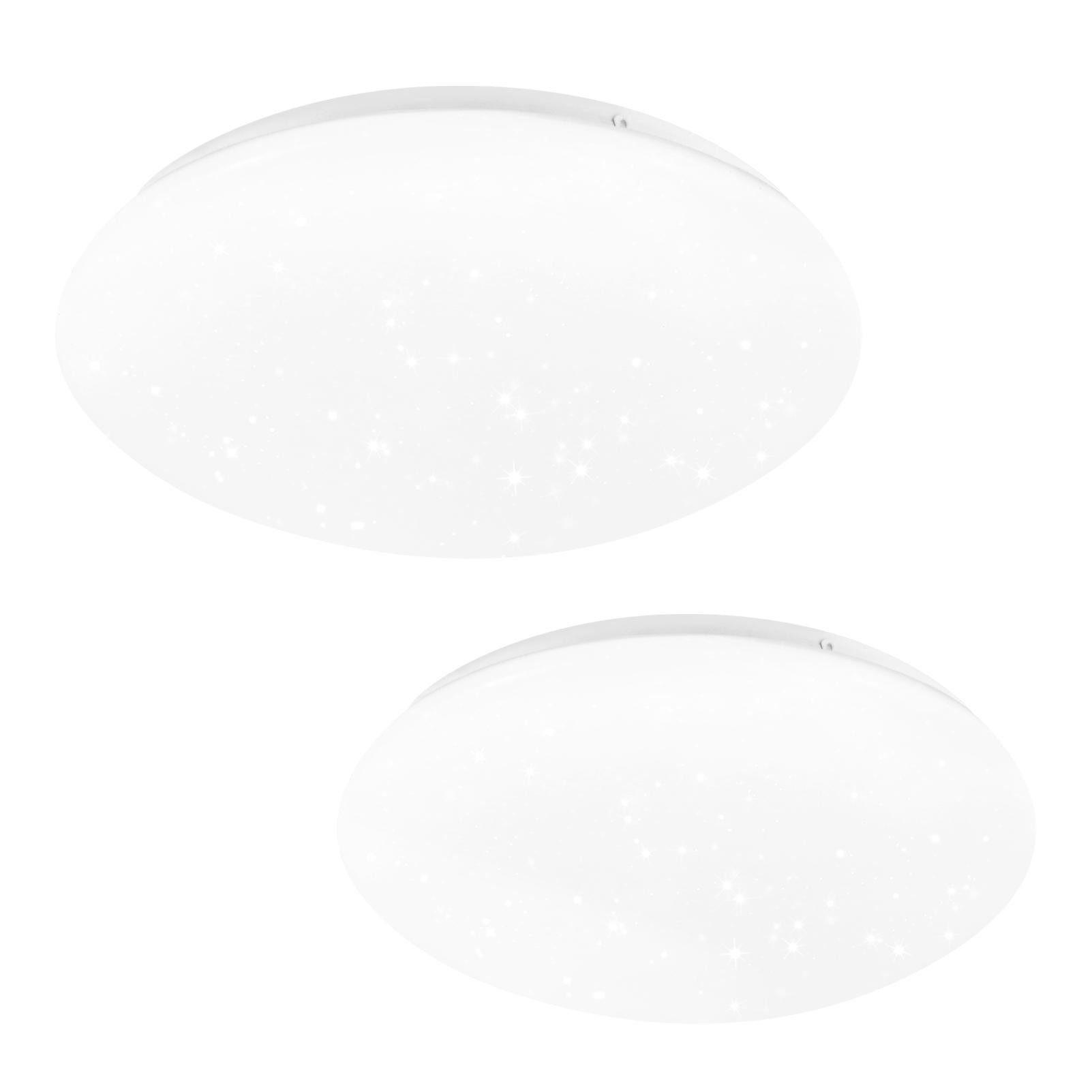 LED-2 DECKENLEUCHTE brot 6500K - Kaltlicht 17/17/7 cm - Weiß, Metall (17/17/7cm) - Nettlife