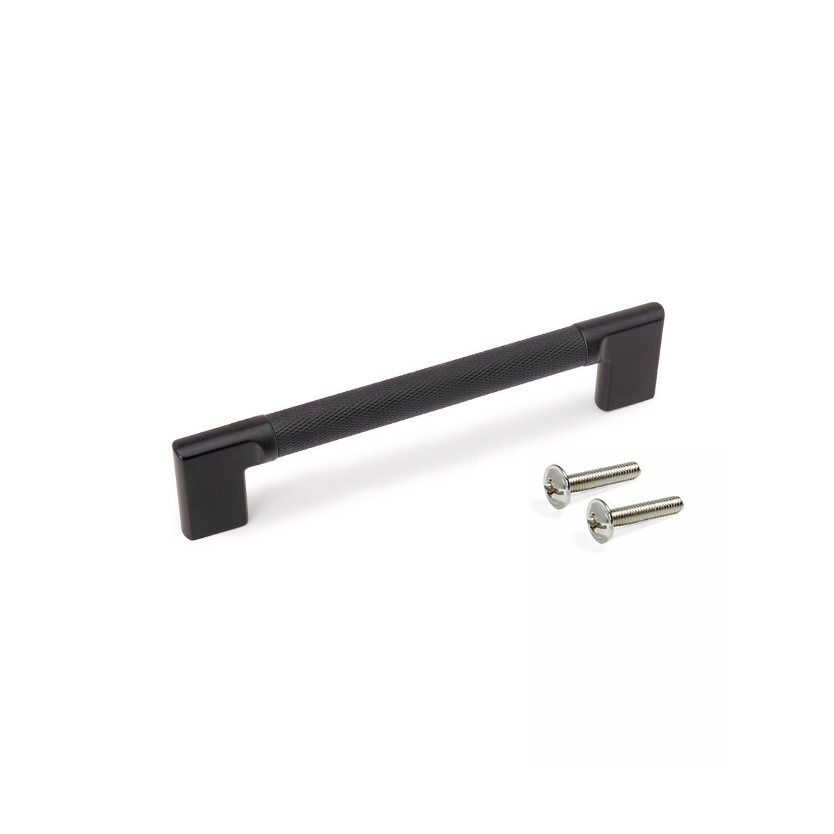 MÖBELGRIFFE Sofia, L189mm, 160mm Achsenabstand, Aluminium, Schwarz lackiert 5er-set - Schwarz, Metall (12/3/22cm) - EMUCA