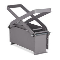 PAPIERBRIKETTPRESSE - Grau, Metall (30/24/12.5cm) - Relaxdays