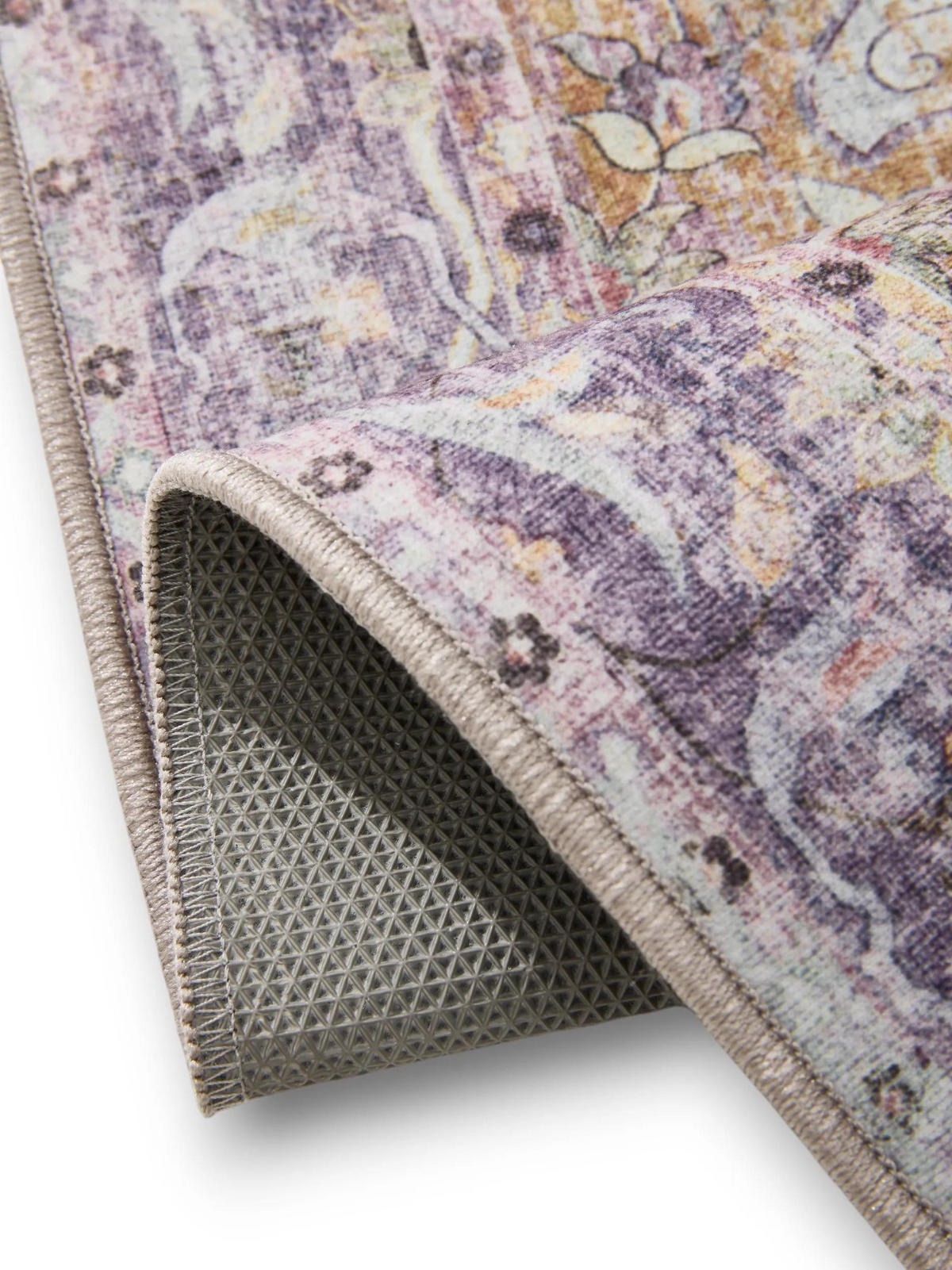 VINTAGE-TEPPICH George waschbar 120x170 cm - Lila/Multicolor, Kunststoff (120/170cm) - benuta