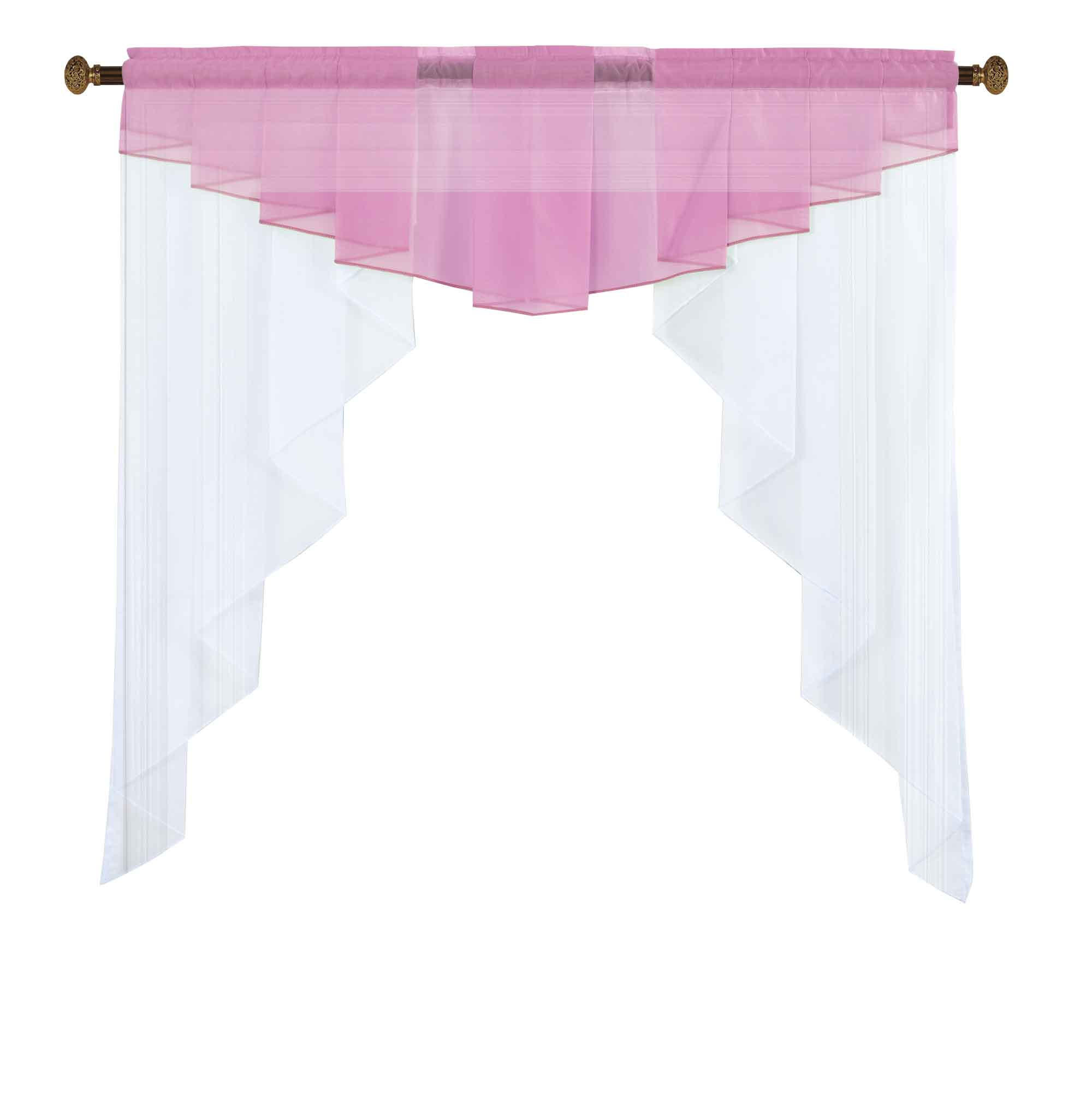 Gardinenbox Scheibengardine Rosa 100x100 cm