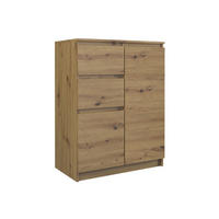 KOMMODE Kelly - Eiche Wotan, Holzwerkstoff (70/97/40cm) - kommodly