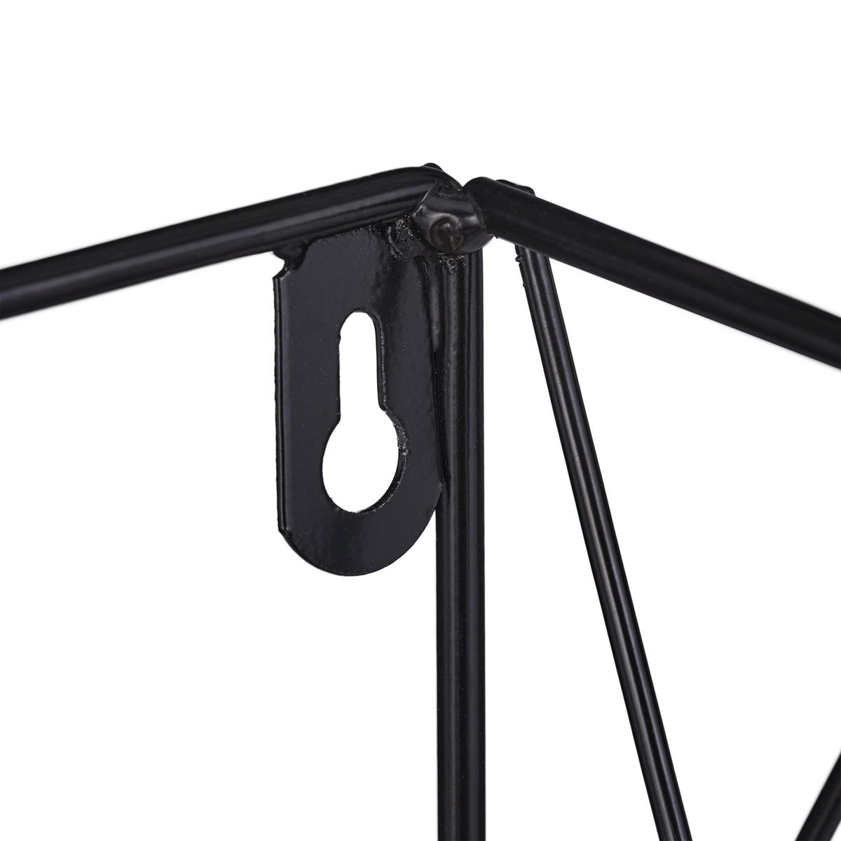 WANDREGAL - Schwarz, Holz/Metall (36/17/13cm) - Relaxdays
