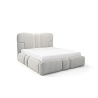 POLSTERBETT Jordan - Hellgrau, Holzwerkstoff/Textil (160/200cm) - Fun Möbel