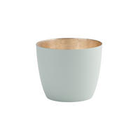 TEELICHTHALTER Madras M, Eisen, Pastellblau, 8.5 cm - Blau, Metall (8cm) - Gift Company