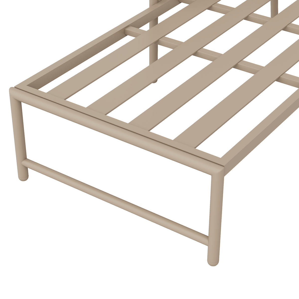 LOUNGESET Modern Khaki Handgewebtes Seil - Hellbraun, Metall - FLIEKS