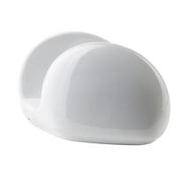 SERVIETTENHALTER Basic weiß 12/5/7 cm Porzellan - Weiß, Keramik (12/7cm) - Mondex
