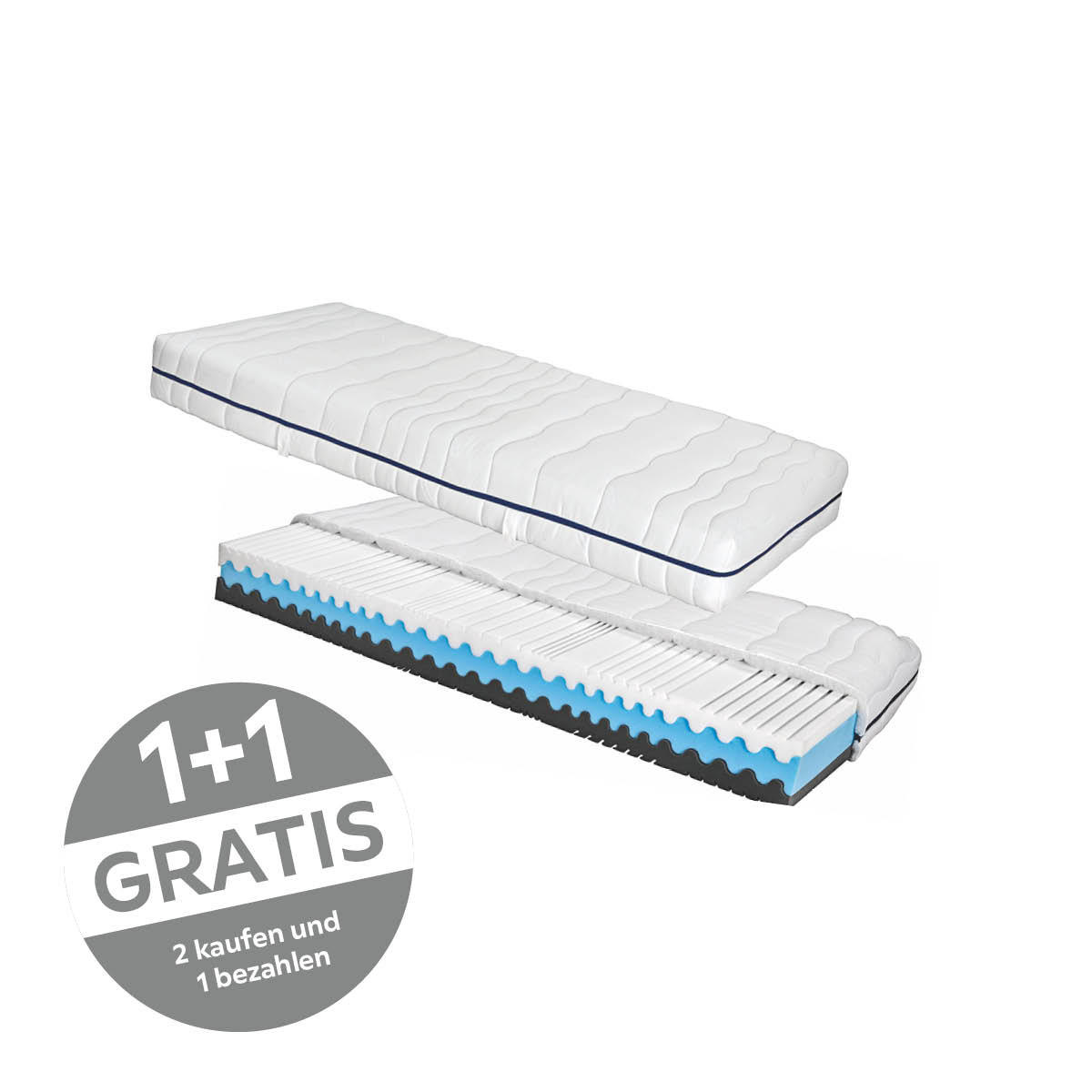 Komfortschaummatratze Silvy 80x200cm Mittelfest