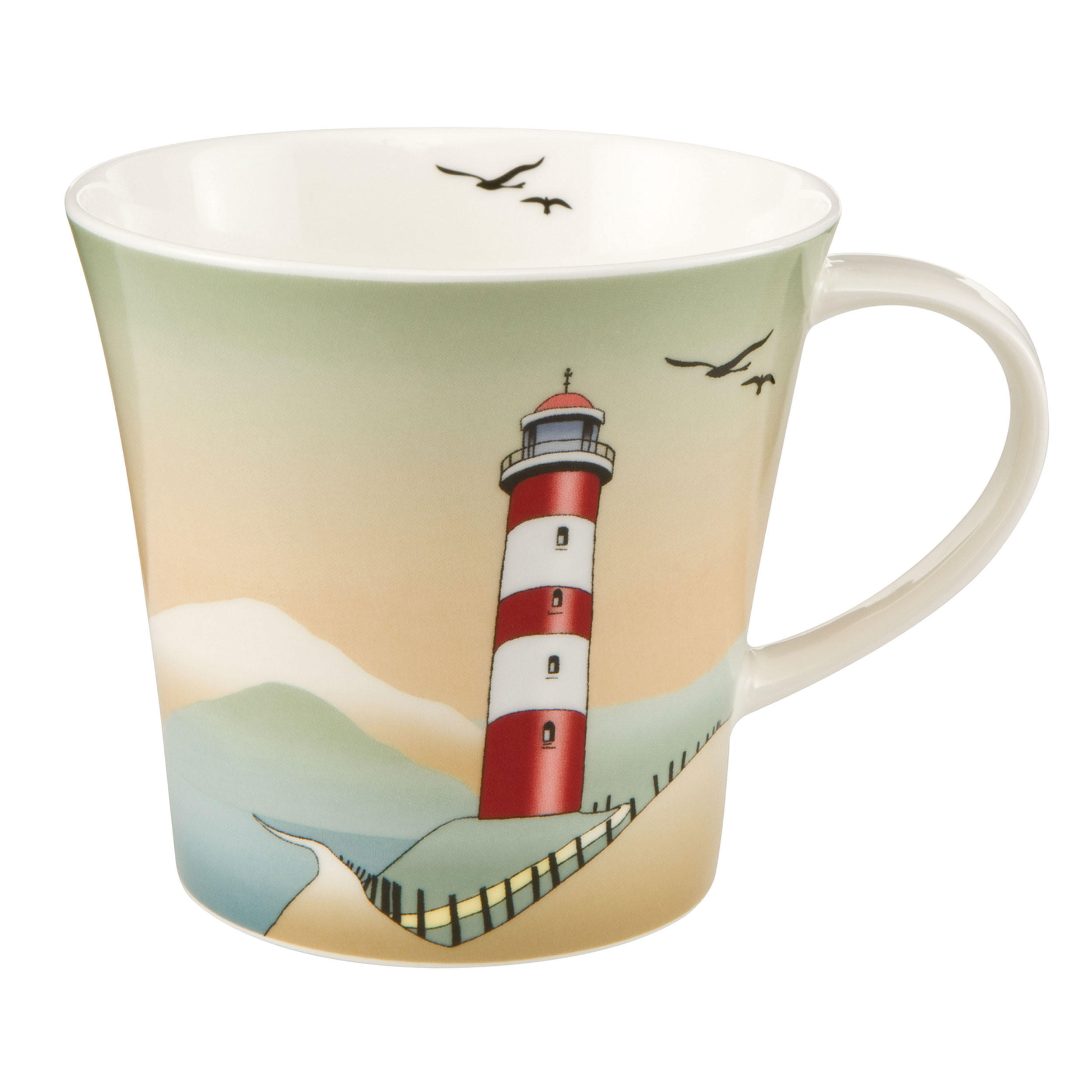 KÜNSTLERTASSE Lighthouses - Scandic Home Bunt Fine Bone China - Multicolor, Keramik (0.35L) - Goebel